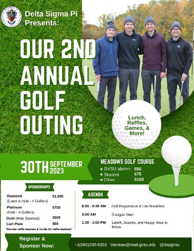 2nd Annual Delta Sigma Pi Golf Outing